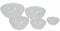 INTEGRAL BEAUTY Professionnel Esthétique - Bol Cabine Kit X5 Pvc Transparent - Lot de 5 Bols Esthétique en Plastique pour Soins de Beauté