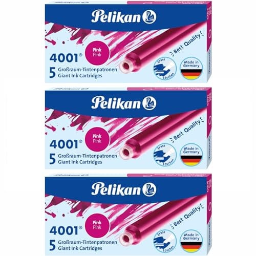 PELIKAN VERTR. Großraum Tintenpatronen Pink, 10er Packung