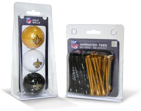 Team Golf New Orleans Saints Golfball 3er Set & 50 Tees