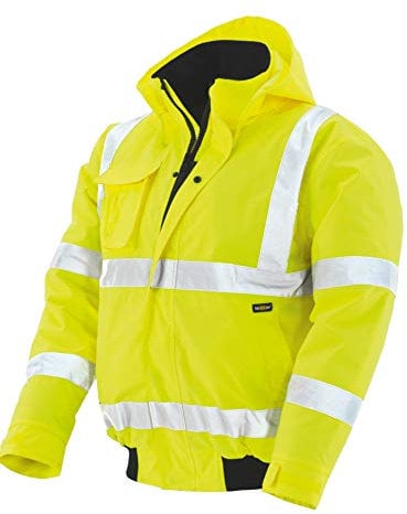 texxor Unisex Værdiler Warnschutz Pilotenjacke Whistler wasserdichte winddichte Arbeitsjacke gelb 3XL, Gelb, 3XL EU