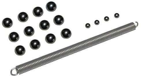 SET Kugelsatz aus Ø4 und Ø7mm-Stahlkugeln, Schnurfeder zur Antriebswelle für S51, S70, SR50, SR80