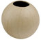 Décopatch - Ref HD004O - Round Bowl Vase - Papier Maché Object to Decorate - 11 x 11 x 10.5cm - Decorate with Décopatch Papers & PaperPatch Glue, Glitter, Paints, Beige
