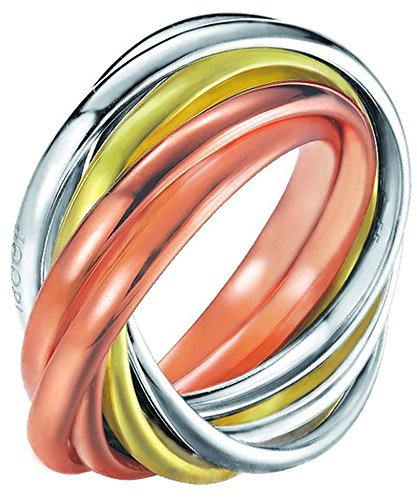Joop! Damen-Ring 925 Silber teilvergoldet Gr. 57 (18.1) - JPRG90682D570
