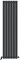 iBathUK Apex Tall Vertical Radiator, Single Flat Panel Radiators, 1800x456mm Slim Radiator, Wall Mounted for Bathroom,Kitchen,Living Room- Anthracite