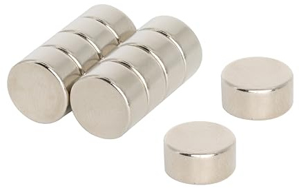 N35 Neodymium Magnet for Arts, Crafts, Model Making, DIY, Hobbies, Science, Office and Home - 8mm dia x 4mm thick - 1.47kg Pull - Pack of 10