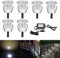 CHNXU 6er Set Terrassen Einbaustrahler LED Bodeneinbaustrahler Ø30mm 0.6W DC12V Kaltes Weiß IP67 Wasserdicht Edelstahl LED Einbauleuchten Aussen Deckenstrahler für Küche Garten Treppen Bad Balkon