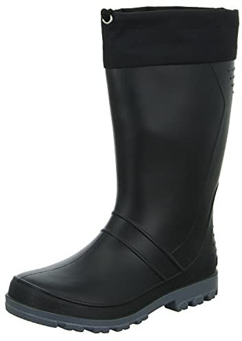 Bockstiegel Gummistiefel in Übergrößen Schwarz/Dunkelgrau Axel-M große Damenschuhe/Herrenschuhe, Größe:46