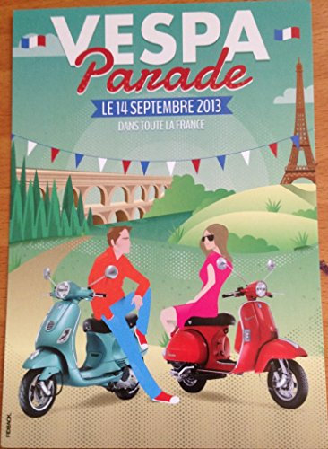 Vespa Parade – 10 x 15 cm Postkarte