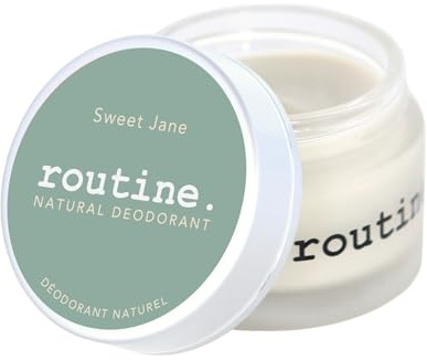 Routine. Natural Deodorant (2 Fluid Oz.) Sweet Jane | Aluminum Free Natural Deodorant for Women & Men | Vanilla, Rose, Cinnamon & Tonka (Cream Jar Formula)