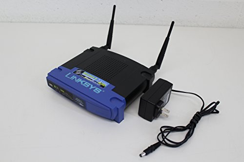 Linksys WRT54GS Wi-Fi Collegamento ethernet LAN Nero, Blu router
