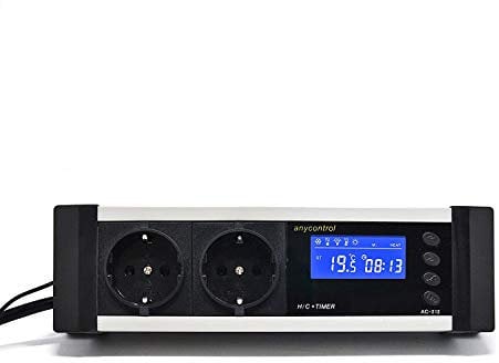 Digitaler Thermostat Thermoregler Temperaturregler Timer Alarm Heizen/Kühlen Tag-/Nachtmodus Reptilien Terrarium TMT-200 Pro TX2
