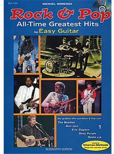 Rock And Pop All Time Greatest Hits For Easy Guitar. Für Gitarre