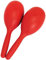 A-Star Maracas-Paar aus rotem Kunststoff – 20 cm große Shaker-Rassel, Percussion-Rhythmusinstrument