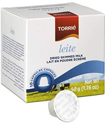 Torrié Leche en Polvo - 10 capsulas compatible Nespresso (4 Paquetes: 40 capsulas)