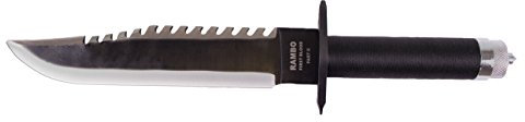 G8DS Großes Deluxe Survival Knife Rambo II mit Leder-Scheide und Gürtelhalter Gürtelmesser Überlebensmesser Outdoor