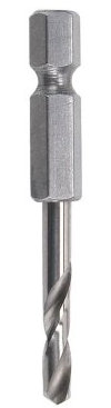 wolfcraft Broca para metal HSS rectificada, vástago hexagonal, Ø 5 mm I 7259000 I Para taladrar materiales duros