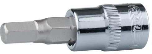 KS Tools 1/4' Chromeplus Bit-Stecknuss Innensechskant, 1/8', auf Hänger