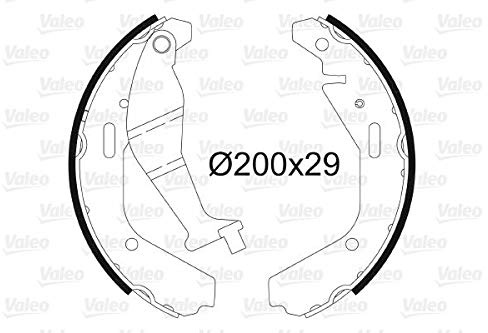 Valeo Bremsbackensatz 564102 | Kompatibel mit: OPEL AGILA, SUBARU JUSTY III, SUZUKI IGNIS I, IGNIS II, WAGON R Schrägheck, WAGON R+ Schrägheck
