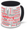 Hamburg-Tasse Tagcloud - weiß/schwarz - Tasse mit typischen Wörtern im Hamburger Dialekt | Keramik-Tasse mit 330 ml Inhalt