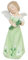 13,3 cm feines Porzellan Calla Lilly Green Angel