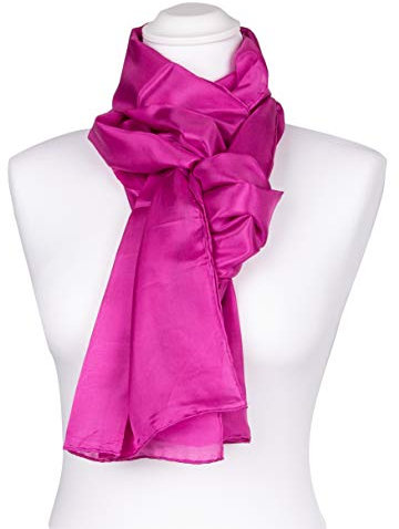 Seidenschal pink Langschal ca. 180x45cm Ponge 05