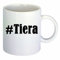 Kaffeetasse #Tiera Hashtag Raute Keramik Höhe 9,5cm ? 8cm in Weiß
