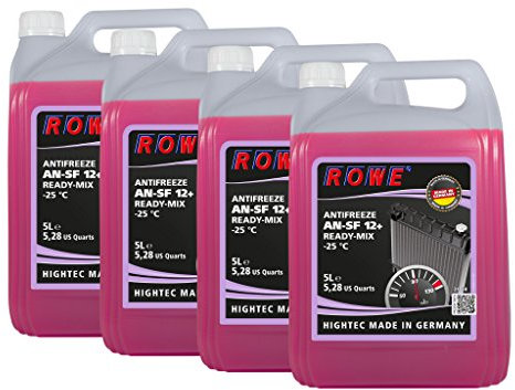 20 (4x5) Liter ROWE HIGHTEC ANTIFREEZE AN-SF 12+ READY-MIX -25 °C