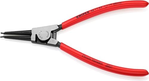KNIPEX Sicherungsringzange für Außenringe auf Wellen mit Kunststoff überzogen schwarz atramentiert 180 mm, 46 11 A2