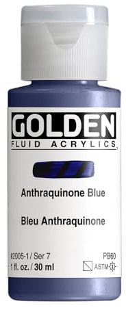 Pro-Art Golden Fluid Peinture acrylique Bleu anthraquinone 28,3 g