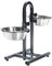 Trixie Bar Hauteur Réglable 24 cm pour Chien 2x2,8 litres - Hauteur maxi, 43 cm
