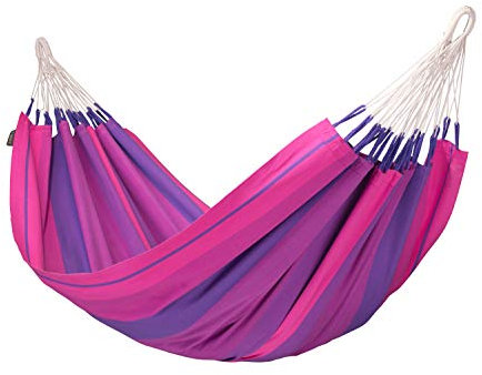 LA SIESTA - Orquidea Purple - Klassische Einzel-Hängematte aus Baumwolle