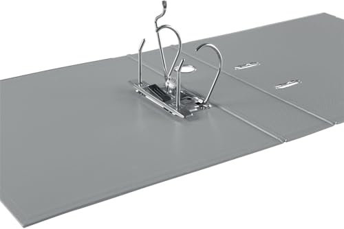 dots Ordner 8,0 cm breit schwarz mit Einsteck-Rückenschild (stabiler Karton, mit Wolkenmarmor-Papier überzogen)