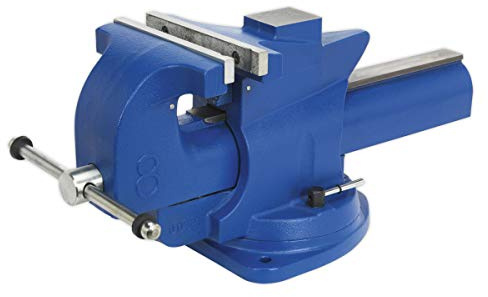 Sealey QAV200 Vice Quick Action Swivel Base Cast Iron, 200mm, 200mm x 405mm x 175mm