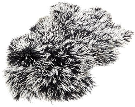 Reissner Lammfelle Naturform Tibetlammfell TP2 100x55cm Farbe schwarz (Tops) JYB14