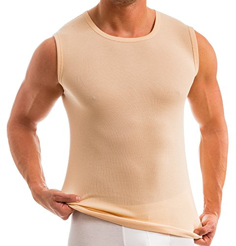 HERMKO 16040 2er Pack Herren Muskelshirts mit Rundhals, Unterhemd mit Modal