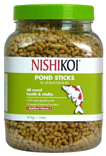 Nishikoi Pond Sticks Complete Food for Koi and Pond Fish - 415g