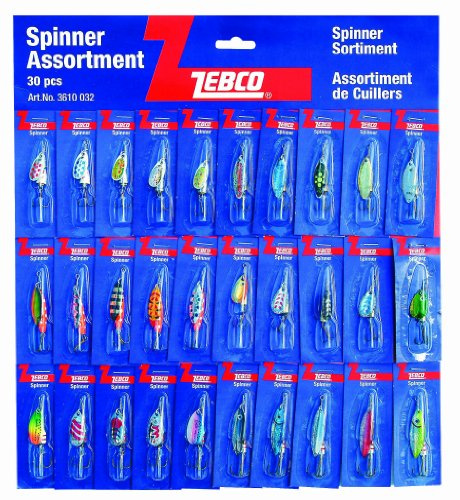Zebco Kunstköder Spinnersortiment, 30 Spinner, mehrfarbig, 3610032