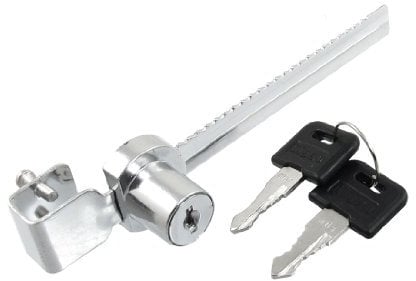 sourcing map Hardware 13,7 cm Länge Metall Showcase Glas-Schiebetür Schloss w zwei Metall Schlüssel de