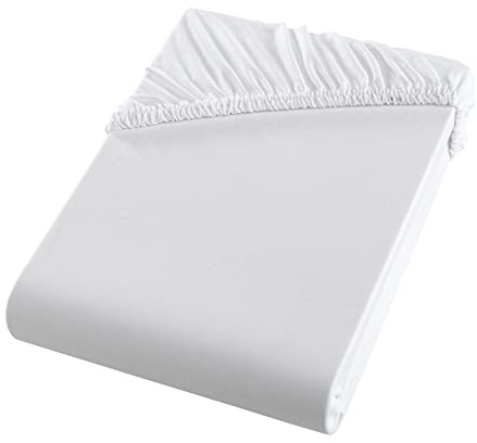 optidream High-Class Spannbettlaken ca. 140x200 cm Microfaser Jersey Spannbetttuch - weiß