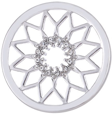 Morella Damen Coin 33 mm Sonnensymbol Silber