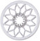 Morella Damen Coin 33 mm Sonnensymbol Silber