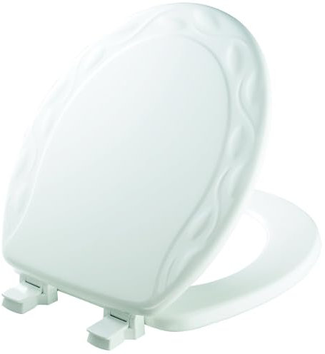 Bemis 34ECA 000 34EC-000 Toilet Seat, White, Round