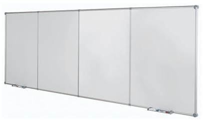Endlos-Whiteboards MAULpro, magnetische Wandtafel mit Stiftablage, trocken abwischbar, Hochformat (Anfangs- und Endmodul)