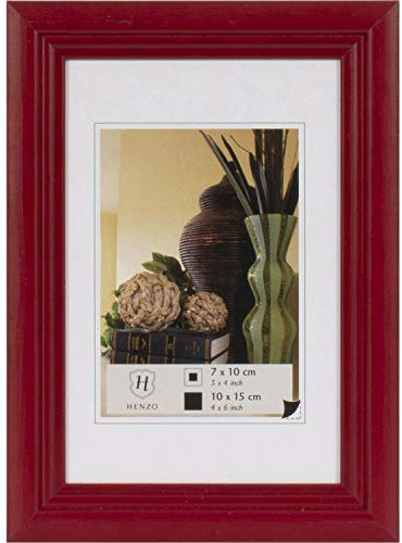 Henzo Rahmen 10x15 ARTOS rot Bilderrahmen, Holz, Bildformat 10x15 cm