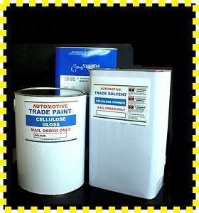 CAR PAINT Cellulose British Racing Green 15 Lt Kit (5 Lt Paint, 5 Lt RFU Lacquer , 5 Lt Thinners)