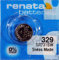 RENATA 329 LOT DE 2 PILES SILVER OXIDE 1,5V