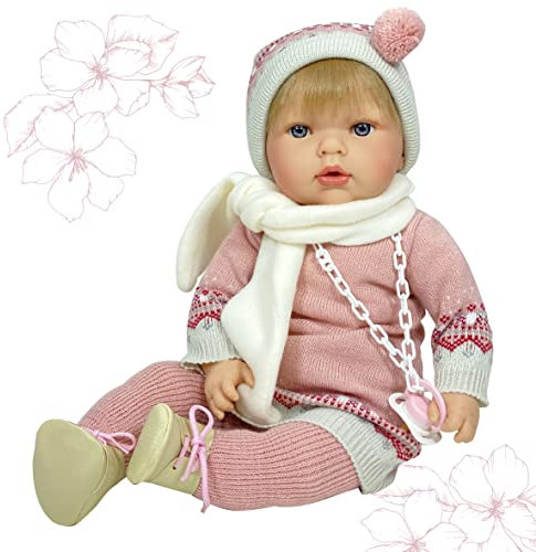 Nines Artesanals d'Onil - Tita, Babypuppe mit Schnuller (1080), Sortiment An Farben