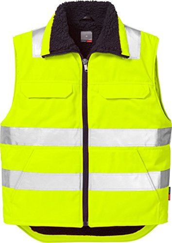 Fristads 110141 Kansas Workwear Warnweste Winterweste Gr. L, Neongelb