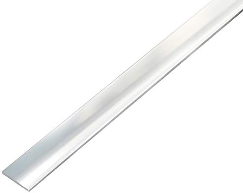Alberts 488321 Flachstange | selbstklebend | Aluminium, chromdesign | 1000 x 20 x 2 mm
