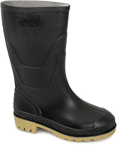 Stormwells SPLASH Kids Junior PVC Wellington Boots Black UK 11 (Junior)